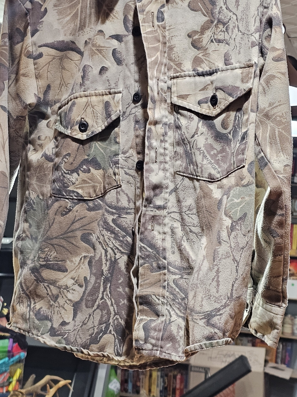 RedHead Advantage Boys Long Sleeve Camouflage Tee - Brown & Green Size Medium